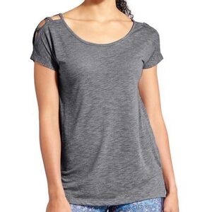 Athleta | Siri Mind Over Matter Tee Stretch Gray Size XS